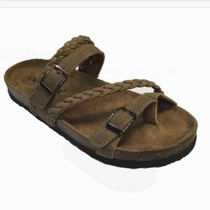 Outwoods NIB Brown Bork Braid Sandal